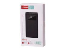 Ikonka Art.KX5332 L-BRNO Power Bank 30000mAh with LED screen black