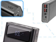 Ikonka Art.KX5332 L-BRNO Power Bank 30000mAh with LED screen black