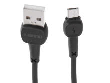 Ikonka Art.KX5327_1 L-BRNO Micro USB ātrās uzlādes kabelis melns