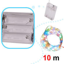 Ikonka Art.KX5253_2 LED decorative wire lights 10m 100LED multicolour