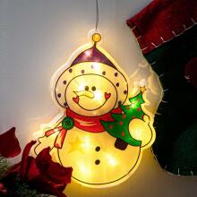 Ikonka Art.KX5244_1 LED kulonu gaismas Ziemassvētku rotājumi sniegavīrs