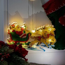Ikonka Art.KX5244_2 LED piekaramie gaismas Ziemassvētku dekorēšana Ziemassvētku vecīša kamanas