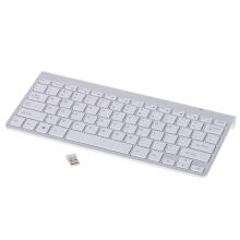 Ikonka Art.KX5112_1 Smart TV bezvadu tastatūra sudraba krāsā