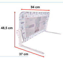 Ikonka Art.KX5318_2 Safety gate barrier bed guard 90cm elephant