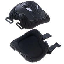 Ikonka Art.KX5069 L-BRNO knee elbow wrist protectors roller bike scooter set black