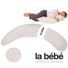 La Bebe™ Moon Maternity Pillow Cover Art.15748 Light Grey Satin