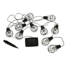 Ikonka Art.KX4971 Dārza apgaismojums saules spuldze virtene bēniņi 10LED