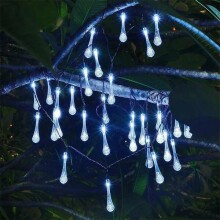 Ikonka Art.KX4967_1 Solar icicle garden lights 6.5m 30LED cold white