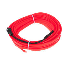 Ikonka Art.KX4956 LED ambient lighting for car / car USB / 12V tape 3m red
