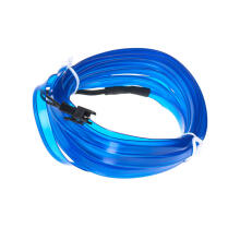 Ikonka Art.KX4955_1 LED apkārtējais apgaismojums automašīnai / automašīnas USB / 12V lente 5m zila