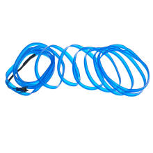 Ikonka Art.KX4955_1 LED apkārtējais apgaismojums automašīnai / automašīnas USB / 12V lente 5m zila