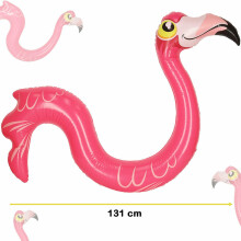 Ikonka Art.KX4929 Inflatable pool noodle float flamingo 131cm