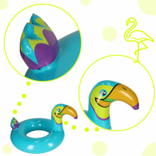 Ikonka Art.KX4927 Inflatable children's swimming ring Toucan 70cm