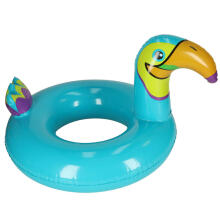 Ikonka Art.KX4927 Inflatable children's swimming ring Toucan 70cm