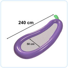 Ikonka Art.KX4925 Piepūšamais sieta matracis aubergine 240cm