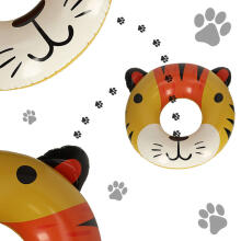 Ikonka Art.KX4919 Children's 80cm tiger swimming ring