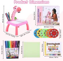 Kids World Drawing Projector Art.157548 projector table drawing table