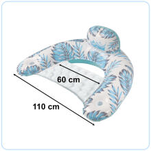 Ikonka Art.KX4911 Swimming chair lounger hammock water blue