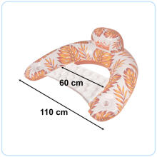 Ikonka Art.KX4911_1 Swimming chair lounger hammock water orange
