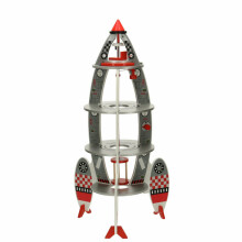 Ikonka Art.KX4903 Koka raķešu kuģis kosmosa kuģis astronauts