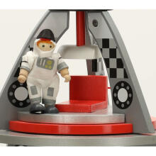 Ikonka Art.KX4903 Koka raķešu kuģis kosmosa kuģis astronauts