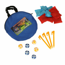 Ikonka Art.KX4889 Velcro taikinio metimo žaidimas dvipusis smiginio kamuoliukų maišeliai 21el.