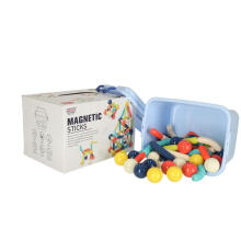 Ikonka Art.KX4886 Magnetic bricks for small children 64 pieces in a box