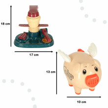 Ikonka Art.KX4867 Ledų gaminimo aparatas vaikams pyragaičių košė kiaulė taupyklė