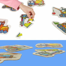 Ikonka Art.KX4859_1 ALEXANDER Puzzle for toddlers - construction machines 2+