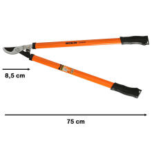 Ikonka Art.KX4822 WOKIN dārza zāles dzīvžogu šķēres ar divām rokām, lielas 30"/750mm