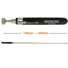 Ikonka Art.KX4814 WOKIN nerūsējošā tērauda teleskopiskais magnētiskais satvērējs magnēts 64cm 2.2kg