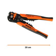 Ikonka Art.KX4808 WOKIN kabeļu stiepļu noņemšanas knaibles kabeļu krimpēšana regulējama 0,2-6 mm automātiska regulējama iespīlēšanas spēka profilēti rokturi