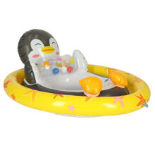 Ikonka Art.KX4958_2 INTEX 59570 children's swimming pontoon penguin wheel