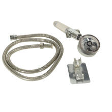 Ikonka Art.KX4744 Hand shower with turbine and hose silver