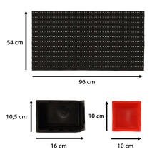 Ikonka Art.KX4716 Workshop organizer garage wall tool board shelves holders hooks hangers containers 48x21x1 cm