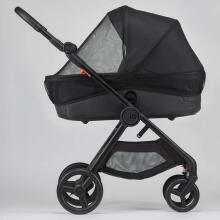 Bebe Basic ™ Mosquito Net Art.KX7851 Black Bērnu ratiņu liels elastīgs moskītu tīkls 140cm