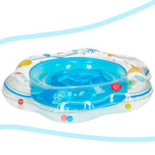 Ikonka Art.KX6793_1 Inflatable wheel with seat for children blue