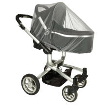 Bebe Basic ™ Mosquito Net Art.KX7851_2 Grey Bērnu ratiņu elastīgs moskītu tīkls 140cm