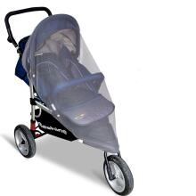 Bebe Basic ™ Mosquito Net Art.KX7851_2 Grey Bērnu ratiņu elastīgs moskītu tīkls 140cm
