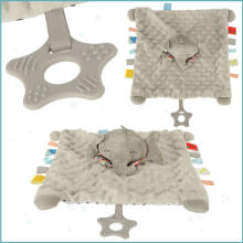 Ikonka Art.KX4612 Sensory mascot rustling tag elephant