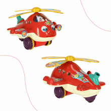 Ikonka Art.KX4607 Push stick helicopter plane with sound