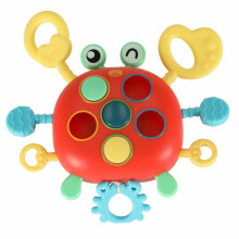 Ikonka Art.KX4603 Kūdikių kramtukas krabas sensorinis žaislas