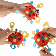 Ikonka Art.KX4603 Kūdikių kramtukas krabas sensorinis žaislas