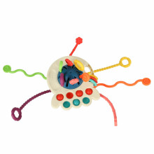 Ikonka Art.KX4602 Montessori sensory toy teether blue