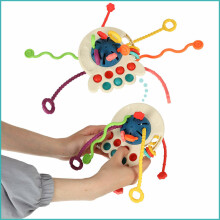 Ikonka Art.KX4602 Montessori sensorā rotaļlieta - kociņš zils