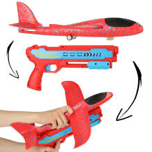Ikonka Art.KX4579_1 Aircraft launcher pistol automatic red