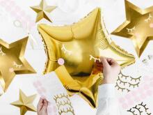 Ikonka Art.KX4569 Foil balloon Star of Gold 48cm