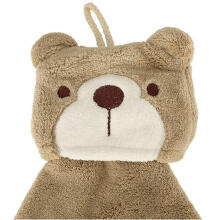 Ikonka Art.KX4527 Children's nursery hand towel 42x25cm brown teddy bear