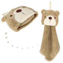 Ikonka Art.KX4527 Children's nursery hand towel 42x25cm brown teddy bear