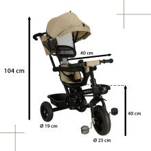 Ikonka Art.KX4511_1 TRIKE FIX Lite V2 tricycle beige